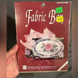 Vintage Cross Stitch Fabric Box Kit
